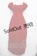 Victorian maiden / 別珍エンパイアドレス  赤 S-26-01-18-026-CL-OP-HR-ZS