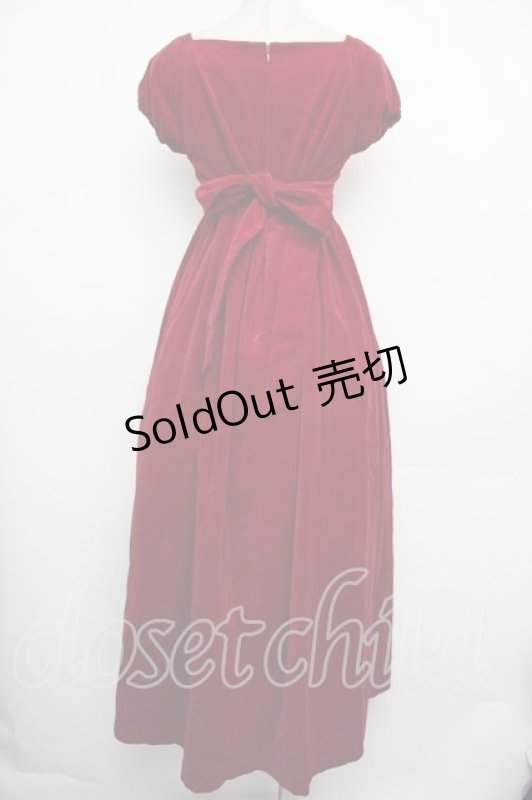 画像2: Victorian maiden / 別珍エンパイアドレス  赤 S-26-01-18-026-CL-OP-HR-ZS (2)