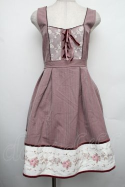 画像1: axes femme POETIQUE / レース襟ジャンドレ  ピンク S-26-01-18-029-AX-OP-AS-ZS