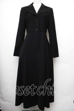 画像1: Moi-meme-Moitie / レースアップコートワンピース（2001年）  黒 S-26-01-18-034-MO-CO-HR-ZS