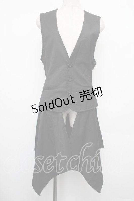 画像1: BPN FOR MEN / フラップ付きベスト  黒 S-26-01-18-036-GO-TO-AS-ZS (1)