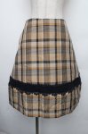 画像1: Jane Marple Dans Le Salon / タータンチェックスカート  ブラウンS-26-01-18-039-JM-SK-HR-ZT588 (1)