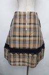 画像2: Jane Marple Dans Le Salon / タータンチェックスカート  ブラウンS-26-01-18-039-JM-SK-HR-ZT588 (2)