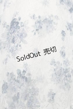 画像3: axes femme / フラワーレーススカート  オフｘブルー S-26-01-21-043-AX-SK-AS-ZS