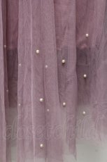 画像3: axes femme POETIQUE / パールデザインチュールスカート  ピンク S-26-01-21-045-AX-BL-AS-ZS (3)
