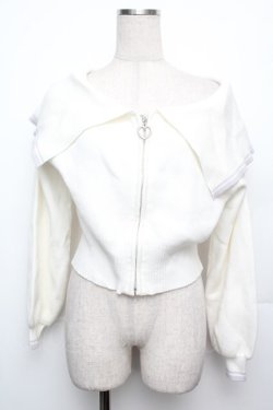 画像1: MAJESTIC LEGON / ニットプルオーバー  白 S-26-01-21-006-LO-OP-AS-ZS