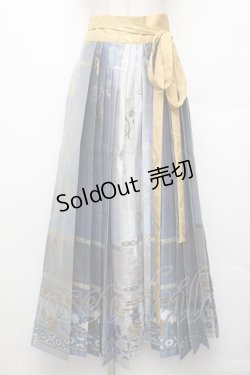画像1: 中国ロリータ / 漢服 スカート  サックス S-26-01-21-052-LO-SK-HR-ZS