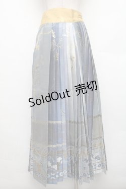 画像2: 中国ロリータ / 漢服 スカート  サックス S-26-01-21-052-LO-SK-HR-ZS