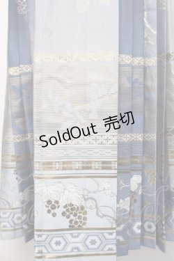 画像4: 中国ロリータ / 漢服 スカート  サックス S-26-01-21-052-LO-SK-HR-ZS