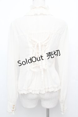 画像2: metamorphose / シフォンブラウス  オフ S-26-01-21-008-ME-AC-AS-ZS