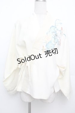 画像1: 中国ロリータ / 刺繍羽織りカーディガン  キナリ S-26-01-21-013-LO-TO-HR-ZS