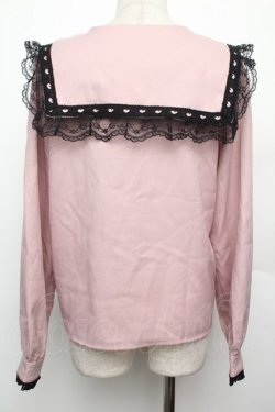 画像2: MA*RS / セーラー三角襟ブラウス  ピンク S-26-01-21-017-EL-BL-AS-ZS