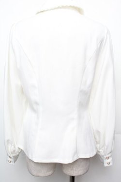 画像2: Forest Wardrobe（海外ロリータブランド） / パフスリーブブラウス M 白 S-26-01-21-002-LO-BL-HR-ZS