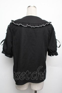 画像2: MA*RS / 袖スピンドル丸襟ブラウス  黒 S-26-01-21-020-EL-BL-AS-ZS