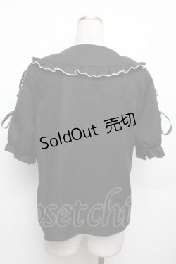 画像2: MA*RS / 袖スピンドル丸襟ブラウス  黒 S-26-01-21-020-EL-BL-AS-ZS