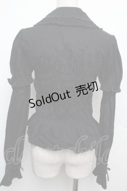 画像2: BABY,THE STARS SHINE BRIGHT / シャーリングブラウス  黒 S-26-01-21-023-BA-BL-AS-ZS