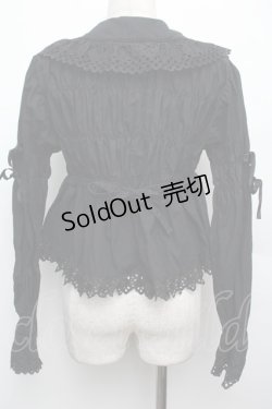 画像2: BABY,THE STARS SHINE BRIGHT / 丸襟フリルブラウス  黒 S-26-01-21-025-BA-BL-AS-ZS