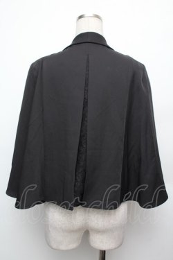 画像3: axes femme / ケープ風スリット袖ジャケット F 黒 S-26-01-21-027-AX-JA-TE-ZS