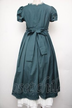 画像2: Surfacespell / The Nightingale and the Rose 刺繍エンパイアウエストロングワンピース M グリーン S-26-01-21-032-LO-OP-HR-ZS