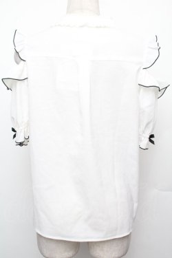 画像2: LIZ LISA / 3つリボンチョーカーブラウス  白 S-26-01-21-003-LO-BL-AS-ZS