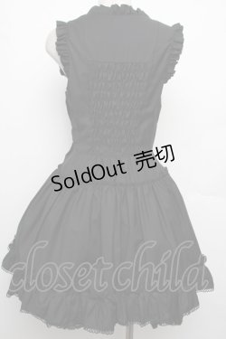 画像2: BPN / レースアップフリルジャンパースカート  黒 S-26-01-21-036-GO-OP-AS-ZS