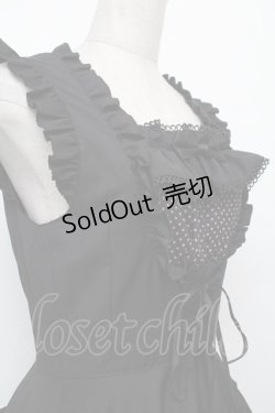 画像4: BPN / レースアップフリルジャンパースカート  黒 S-26-01-21-036-GO-OP-AS-ZS