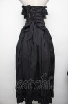 画像2: ATELIER PIERROT / バッスルコルセットジャンパースカート  黒 S-26-01-21-037-EL-OP-AS-ZS (2)