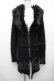 画像1: CIVARIZE / ファー付き接結ニットガウンカーディガン  黒 S-26-01-21-041-GO-TO-AS-ZS (1)