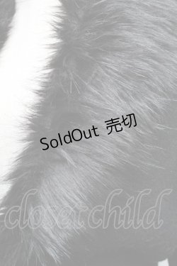 画像3: CIVARIZE / ファー付き接結ニットガウンカーディガン  黒 S-26-01-21-041-GO-TO-AS-ZS