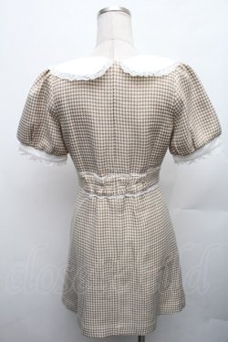 画像2: evelyn / チェックワンピース  ブラウン S-26-01-23-027-LO-OP-AS-ZT617