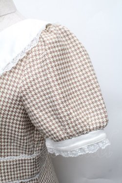 画像4: evelyn / チェックワンピース  ブラウン S-26-01-23-027-LO-OP-AS-ZT617