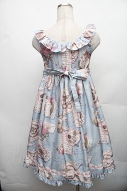 画像2: Frozen memory / Lazy afternoonジャンパースカート S サックス S-26-01-23-028-LO-OP-SA-ZT148