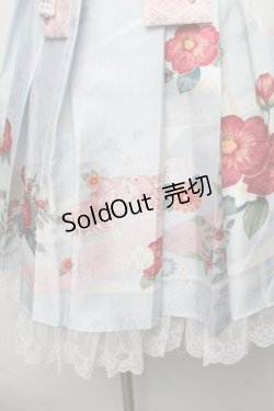 画像5: Nyanya / 山茶歌謠ハイウエストショート丈ジャンパースカート S 浅葱 S-26-01-23-030-EL-OP-SA-ZT147