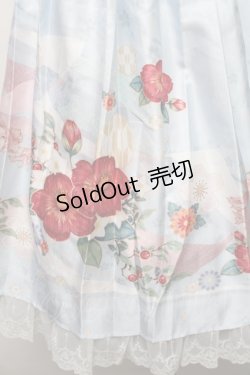 画像6: Nyanya / 山茶歌謠ハイウエストショート丈ジャンパースカート S 浅葱 S-26-01-23-030-EL-OP-SA-ZT147