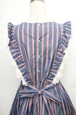 画像4: Perla nell' ostrica / ストライプキャミワンピース  ブルーｘレッド S-26-01-23-033-EL-OP-HR-ZT033