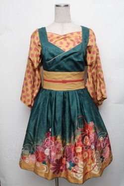 画像1: 鈴屋洋装 / 和柄ワンピース   S-26-01-23-034-LO-OP-SZ-ZT148