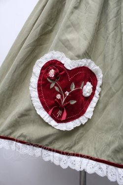 画像4: Pretty Rock Baby / ベロア切替ジャンパースカート S ブラック×グリーン S-26-01-23-037-LO-OP-SA-ZS