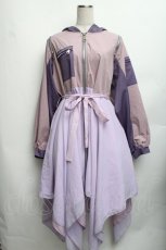 画像1: Favorite / シフォンレイヤードのオフショルダーパステルMA-1  ラベンダーｘピンク S-26-01-23-041-LO-JA-HR-ZT598 (1)