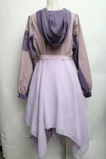 画像2: Favorite / シフォンレイヤードのオフショルダーパステルMA-1  ラベンダーｘピンク S-26-01-23-041-LO-JA-HR-ZT598 (2)