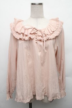 画像1: PINK HOUSE / 襟付きブラウス  ピンク S-26-01-23-008-LO-BL-SA-ZS