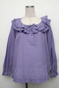 PINK HOUSE / 襟付きブラウス  ラベンダー S-26-01-23-017-LO-BL-HR-ZS