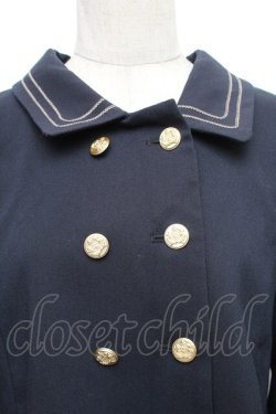 画像3: Fi.n.t / チェーンステッチ使いダブル釦ショートジャケット  紺 S-26-01-23-020-CA-JA-HR-ZS