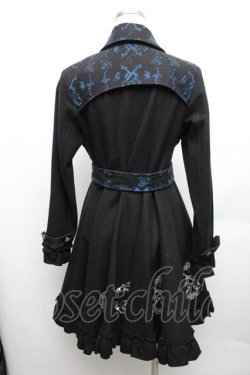 画像2: FRILL / プリントAラインコート  黒 S-26-01-23-024-HN-CO-AS-ZS