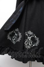 画像4: FRILL / プリントAラインコート  黒 S-26-01-23-024-HN-CO-AS-ZTC007 (4)