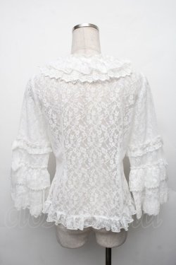 画像2: BABY,THE STARS SHINE BRIGHT / Princess Lacy Bouquetブラウス  白 S-26-01-23-003-BA-TO-HR-ZS