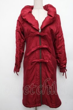 画像1: Ozz On / リブ切替ダウンジャケット  赤 S-26-01-23-026-OO-JA-HR-ZTC036