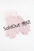 m petit by misako / AMリボンパールツキグローブ  ピンク S-26-01-25-001-LO-ZA-AS-ZS