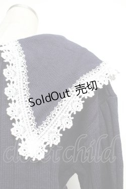 画像3: axes femme / ビッグ襟ニットカーデ  紺 S-26-01-25-034-AX-TO-AS-ZS