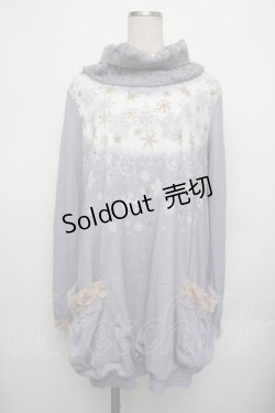 画像1: axes femme / 雪の結晶プリントチュニ  ラベンダー S-26-01-25-036-AX-OP-AS-ZS