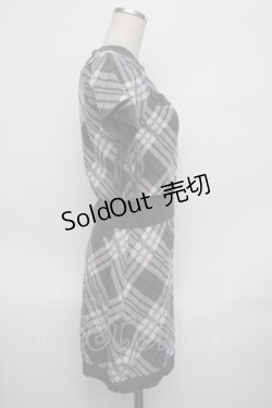 画像2: An MILLE / リボンチェックセットアップ  グレーｘピンク S-26-01-25-037-EL-OP-HR-ZS